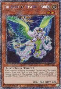The Agent of Mystery - Earth (Platinum Secret Rare) - Quarter Century Stampede - YuGiOh card