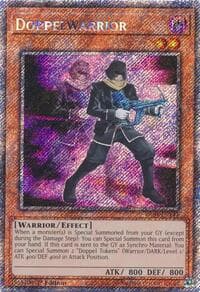 Doppelwarrior (Platinum Secret Rare) - Quarter Century Stampede - YuGiOh card
