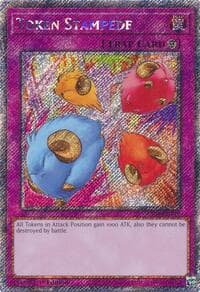 Token Stampede (Platinum Secret Rare) - Quarter Century Stampede - YuGiOh card