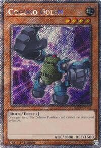 Gogogo Golem (Platinum Secret Rare) - Quarter Century Stampede - YuGiOh card