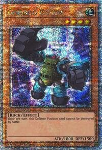 Gogogo Golem (Quarter Century Secret Rare) - Quarter Century Stampede - YuGiOh card