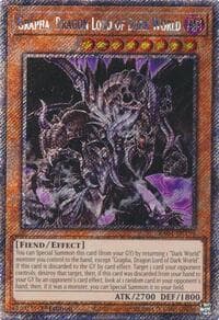 Grapha, Dragon Lord of Dark World (Platinum Secret Rare) - Quarter Century Stampede - YuGiOh card