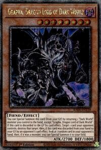 Grapha, Dragon Lord of Dark World (Quarter Century Secret Rare) - Quarter Century Stampede - YuGiOh card