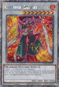 Crimson Blader (Platinum Secret Rare) - Quarter Century Stampede - YuGiOh card