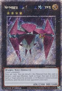 Number 16: Shock Master (Platinum Secret Rare) - Quarter Century Stampede - YuGiOh card
