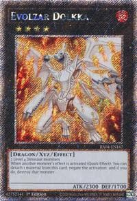 Evolzar Dolkka (Platinum Secret Rare) - Quarter Century Stampede - YuGiOh card