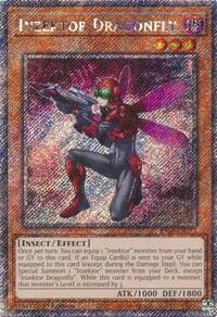 Inzektor Dragonfly (Platinum Secret Rare) - Quarter Century Stampede - YuGiOh card