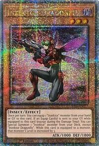 Inzektor Dragonfly (Quarter Century Secret Rare) - Quarter Century Stampede - YuGiOh card