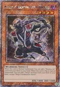 Ninja Grandmaster Hanzo (Platinum Secret Rare) - Quarter Century Stampede - YuGiOh card