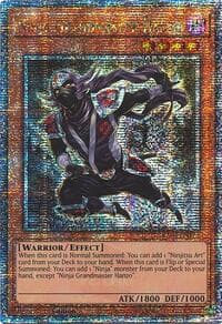 Ninja Grandmaster Hanzo (Quarter Century Secret Rare) - Quarter Century Stampede - YuGiOh card