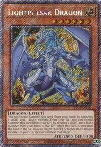 Lightpulsar Dragon (Platinum Secret Rare) - Quarter Century Stampede - YuGiOh card