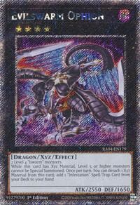 Evilswarm Ophion (Platinum Secret Rare) - Quarter Century Stampede - YuGiOh card