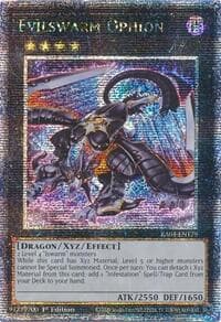 Evilswarm Ophion (Quarter Century Secret Rare) - Quarter Century Stampede - YuGiOh card