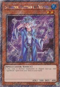 Spellbook Magician of Prophecy (Platinum Secret Rare) - Quarter Century Stampede - YuGiOh card