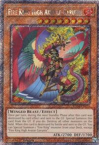 Fire King High Avatar Garunix (Platinum Secret Rare) - Quarter Century Stampede - YuGiOh card