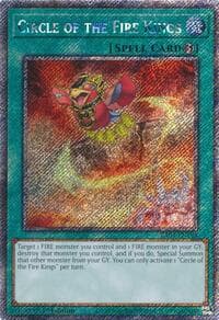 Circle of the Fire Kings (Platinum Secret Rare) - Quarter Century Stampede - YuGiOh card