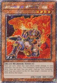 Brotherhood of the Fire Fist - Bear (Platinum Secret Rare) - Quarter Century Stampede - YuGiOh card