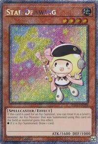 Star Drawing (Platinum Secret Rare) - Quarter Century Stampede - YuGiOh card