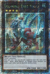 Diamond Dire Wolf (Quarter Century Secret Rare) - Quarter Century Stampede - YuGiOh card