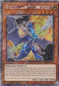 White Dragon Wyverburster (Platinum Secret Rare) - Quarter Century Stampede - YuGiOh card