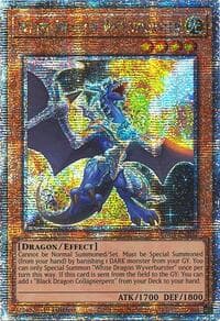 White Dragon Wyverburster (Quarter Century Secret Rare) - Quarter Century Stampede - YuGiOh card