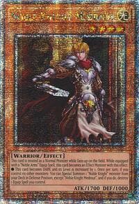 Noble Knight Medraut (Quarter Century Secret Rare) - Quarter Century Stampede - YuGiOh card
