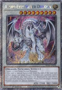 Azure-Eyes Silver Dragon (Platinum Secret Rare) - Quarter Century Stampede - YuGiOh card