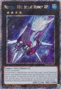 Number 101: Silent Honor ARK (Platinum Secret Rare) - Quarter Century Stampede - YuGiOh card