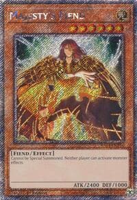 Majesty's Fiend (Platinum Secret Rare) - Quarter Century Stampede - YuGiOh card