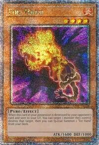 Fire Hand (Quarter Century Secret Rare) - Quarter Century Stampede - YuGiOh card