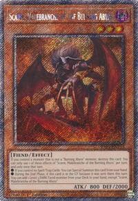 Scarm, Malebranche of the Burning Abyss (Platinum Secret Rare) - Quarter Century Stampede - YuGiOh card