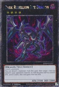 Dark Rebellion Xyz Dragon (Platinum Secret Rare) - Quarter Century Stampede - YuGiOh card