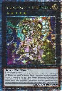 Stellarknight Constellar Diamond (Quarter Century Secret Rare) - Quarter Century Stampede - YuGiOh card