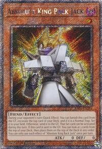 Absolute King Back Jack (Platinum Secret Rare) - Quarter Century Stampede - YuGiOh card