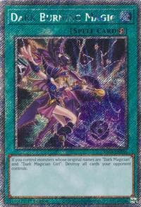 Dark Burning Magic (Platinum Secret Rare) - Quarter Century Stampede - YuGiOh card