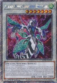 Clear Wing Synchro Dragon (Platinum Secret Rare) - Quarter Century Stampede - YuGiOh card