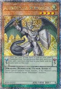 Luster Pendulum, the Dracoslayer (Quarter Century Secret Rare) - Quarter Century Stampede - YuGiOh card