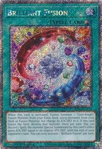 Brilliant Fusion (Platinum Secret Rare) - Quarter Century Stampede - YuGiOh card