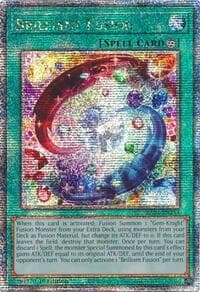 Brilliant Fusion (Quarter Century Secret Rare) - Quarter Century Stampede - YuGiOh card