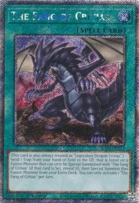 The Fang of Critias (Platinum Secret Rare) - Quarter Century Stampede - YuGiOh card