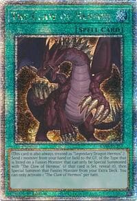 The Claw of Hermos (Quarter Century Secret Rare) - Quarter Century Stampede - YuGiOh card