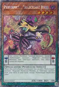 Performapal Skullcrobat Joker (Platinum Secret Rare) - Quarter Century Stampede - YuGiOh card