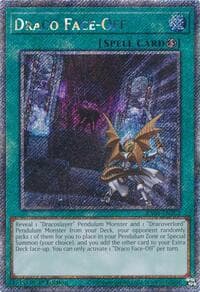 Draco Face-Off (Platinum Secret Rare) - Quarter Century Stampede - YuGiOh card
