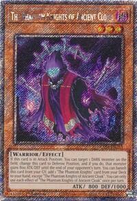 The Phantom Knights of Ancient Cloak (Platinum Secret Rare) - Quarter Century Stampede - YuGiOh card