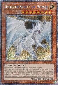 Dragon Spirit of White (Platinum Secret Rare) - Quarter Century Stampede - YuGiOh card