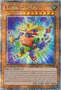 Block Dragon (Quarter Century Secret Rare) - Quarter Century Stampede - YuGiOh card