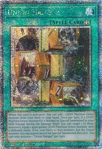 Union Hangar (Quarter Century Secret Rare) - Quarter Century Stampede - YuGiOh card