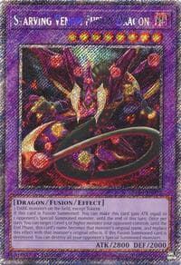 Starving Venom Fusion Dragon (Platinum Secret Rare) - Quarter Century Stampede - YuGiOh card