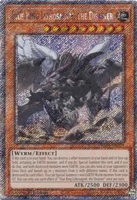 True King Lithosagym, the Disaster (Platinum Secret Rare) - Quarter Century Stampede - YuGiOh card