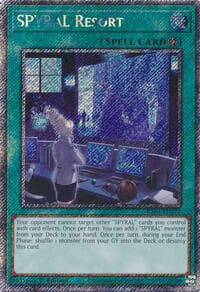 SPYRAL Resort (Platinum Secret Rare) - Quarter Century Stampede - YuGiOh card
